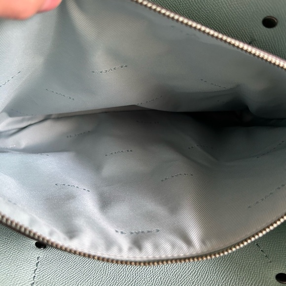 Coach Dark Turquoise Leather Bag - Picture 10 of 16